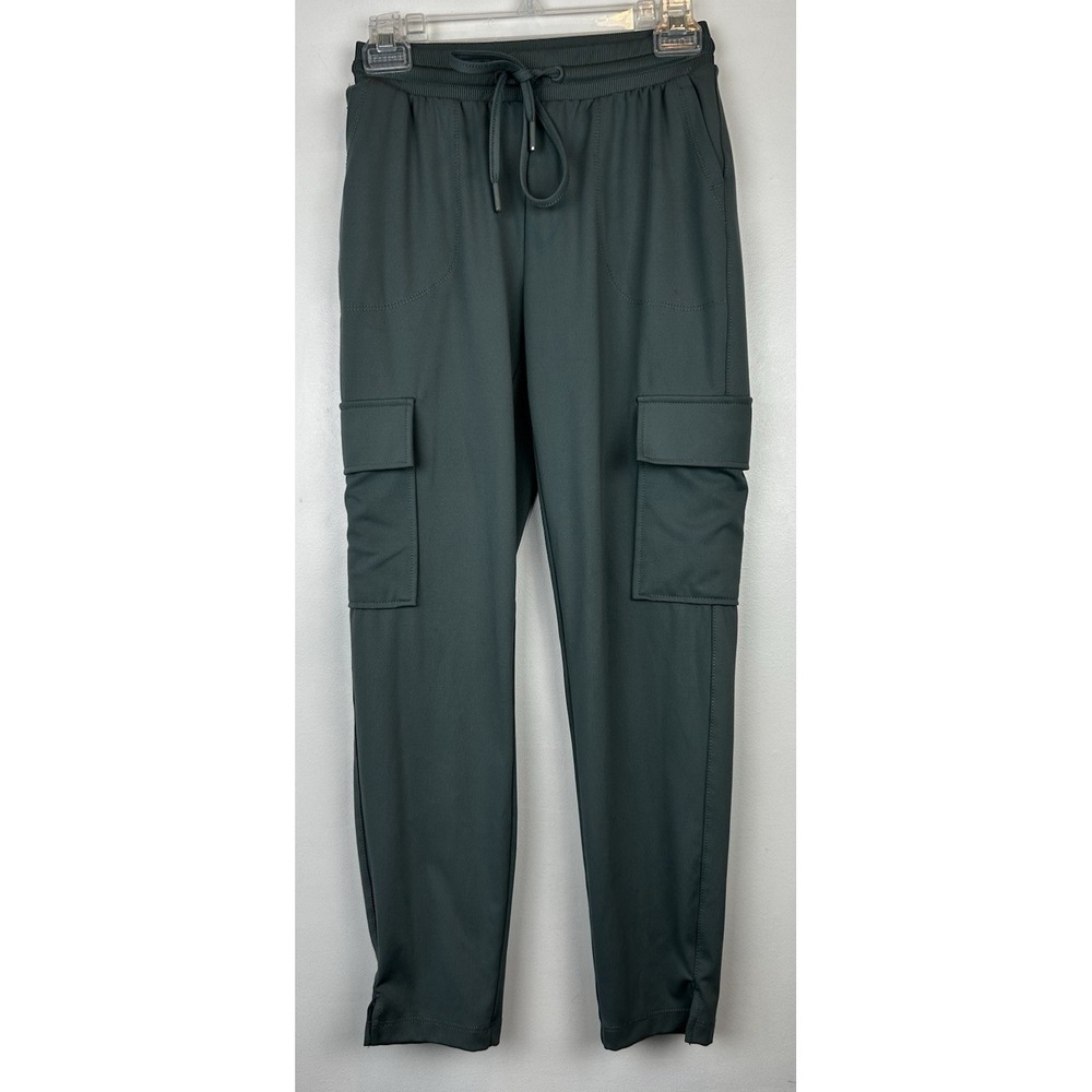 Rachel Zoe Jogger Pants Women XS Drawstring Waist Cargo Gray Athleisure Gorpcore